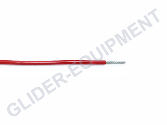 Tefzel kabel AWG22 (0.46mm²) rood [M22759/16-22-2]